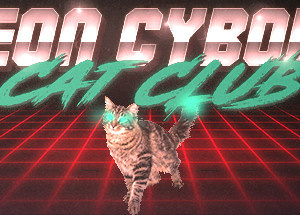 Neon Cyborg Cat Club